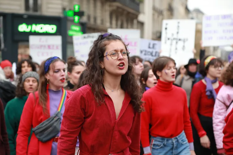 International Women’s Day Demonstrations In Paris