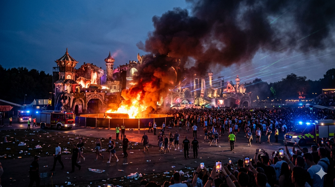 Tomorrowland Festival Fire