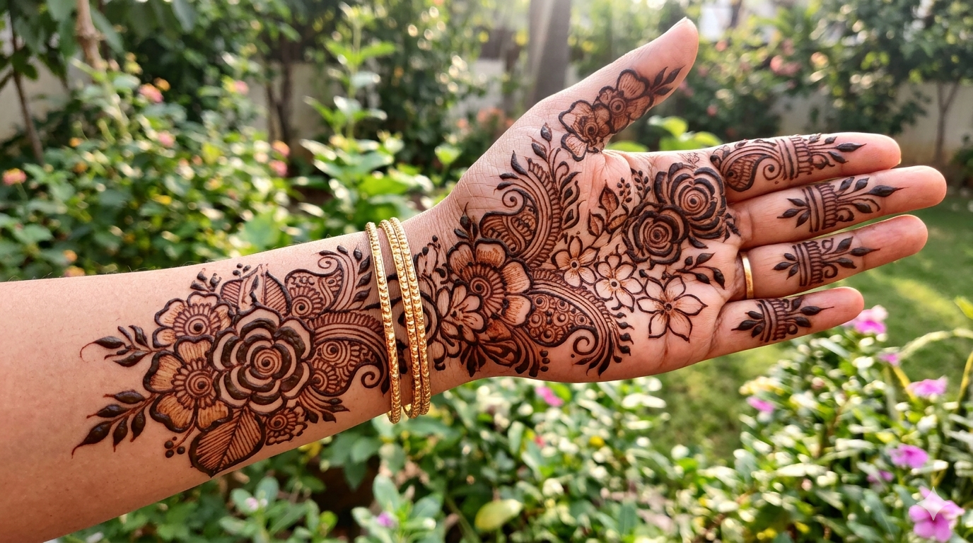 Flower Mehndi Design