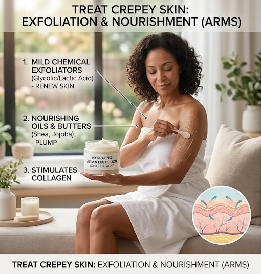 How to Treat Crepey Skin on Arms and Legs