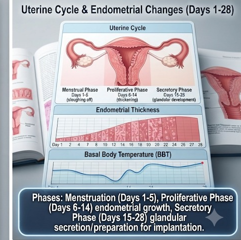 Phases of the Menstrual Cycle Chart