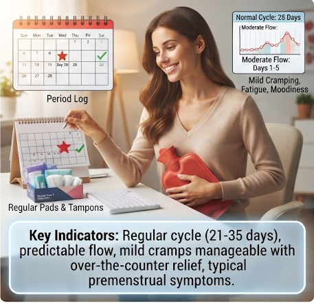 Normal vs Irregular Period Symptoms