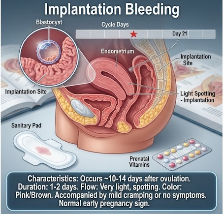 Implantation Bleeding vs Regular Period
