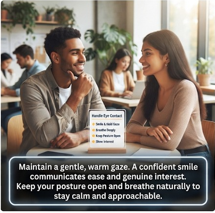 Handle Eye Contact with Your Crush