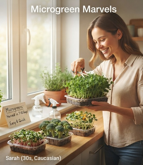 Grow Microgreens and Herbs Indoors Easily