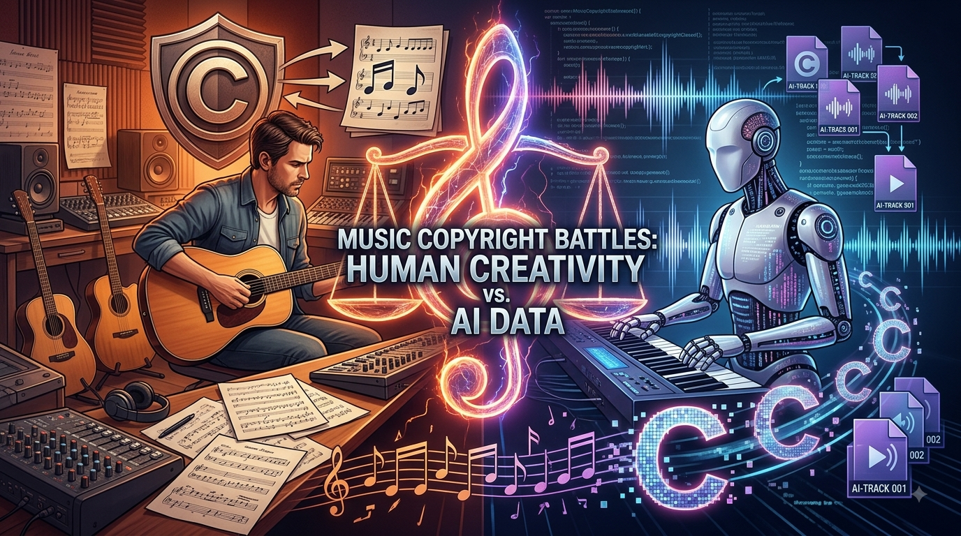Copyright Battles Over AI-Generated Music Tracks