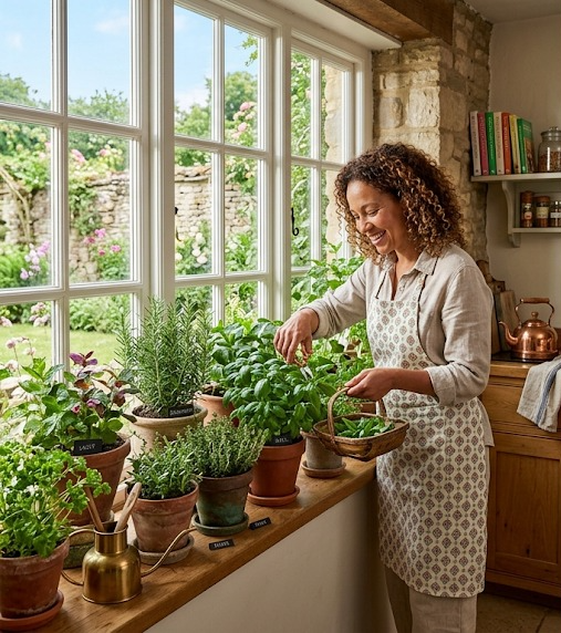 Indoor Windowsill Herb Gardens